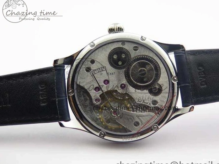 MIROTIME 0101 Portuguese Fa Jones IW544203 SS GSF 1:1 Best Edition White Dial On Leather Strap Trendsetting 7235